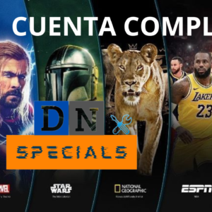 DISNEY PLUS PLAN STANDAR (STAR) 6 PERFILES – Cuenta Completa x 30 días