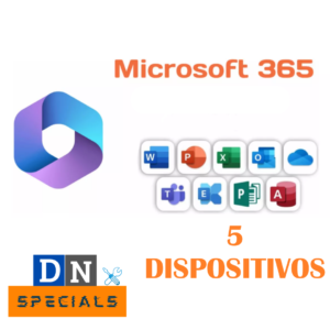 Licencia Office 365 Versión para 5 Dispositivos