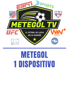 METEGOL TV 1 DISP. / RENOVABLE 30 DÍAS | +1000 Canales en Vivo x 30 Días