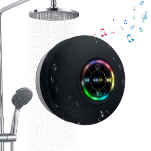 Gentle | Altavoz Inalámbrico Portátil con Luz LED y Base de Ventosa