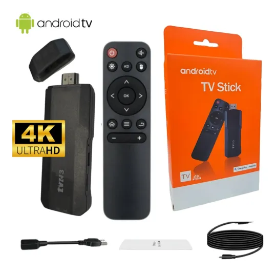 TV Stick R3 4K Ultra HD – Dispositivo Smart TV con WiFi y Control Remoto - Imagen 4