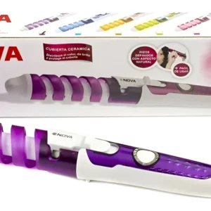 Rizadora Nova NHC-2007A Onduladora Profesional Azul – Rizos Definidos y Brillo Duradero 110-240V